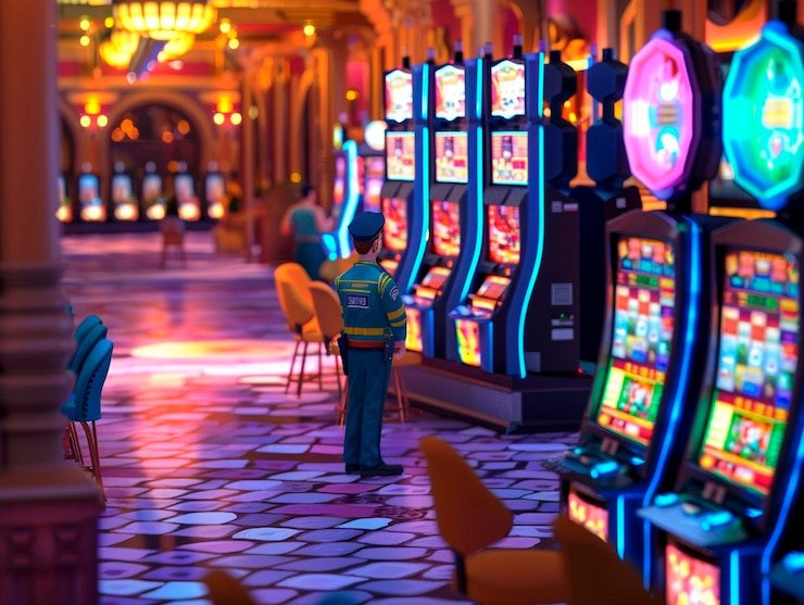 Meja roulette CQ9 dengan roda berputar dan opsi taruhan yang lengkap di betslot